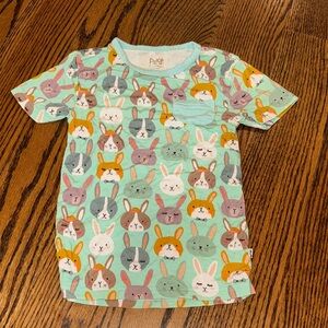 Little Sleepies Rad Rabbits Pocket Play Tee 18-24 m